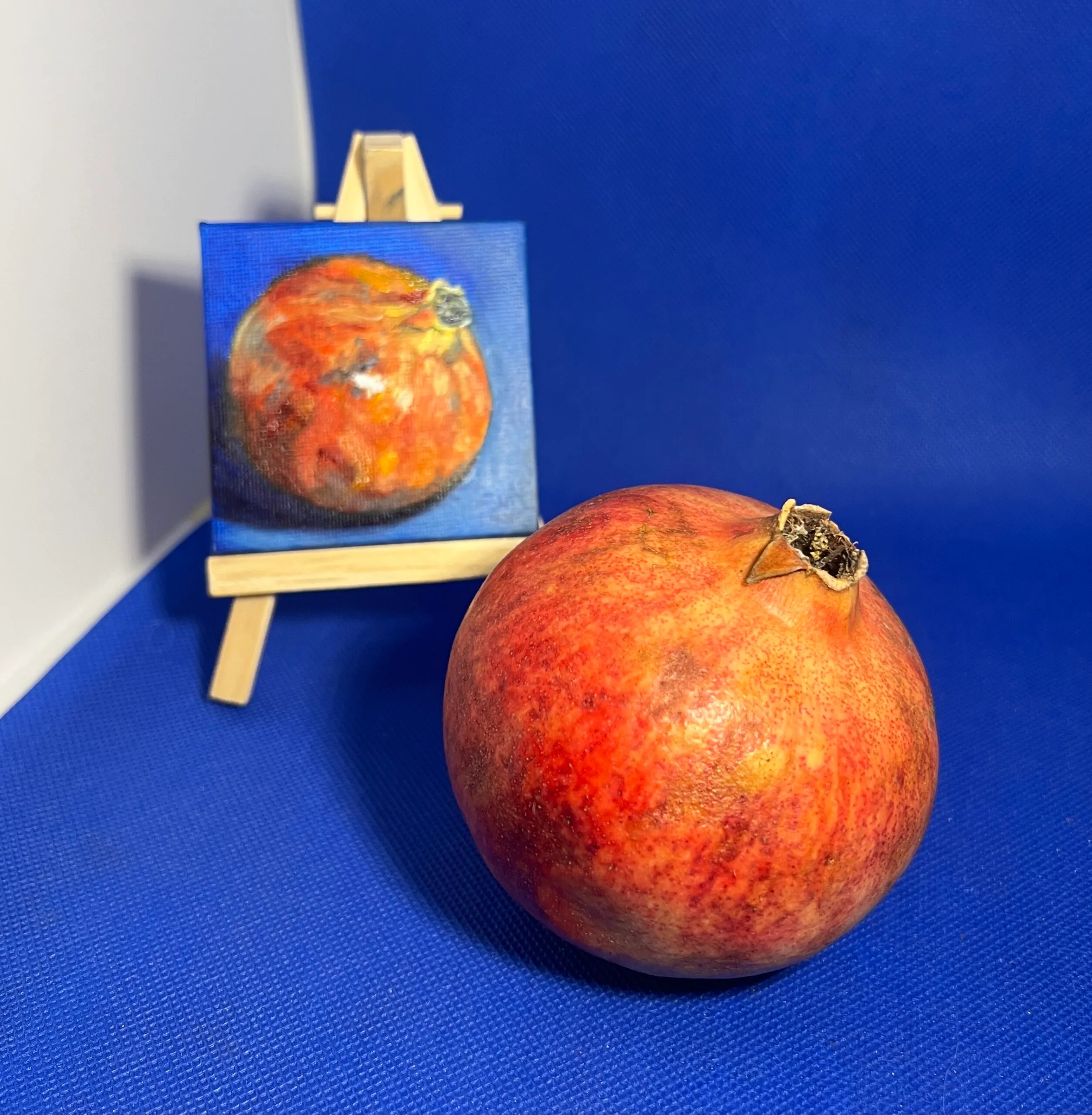 Pomegranate — original miniature oil painting on canvas