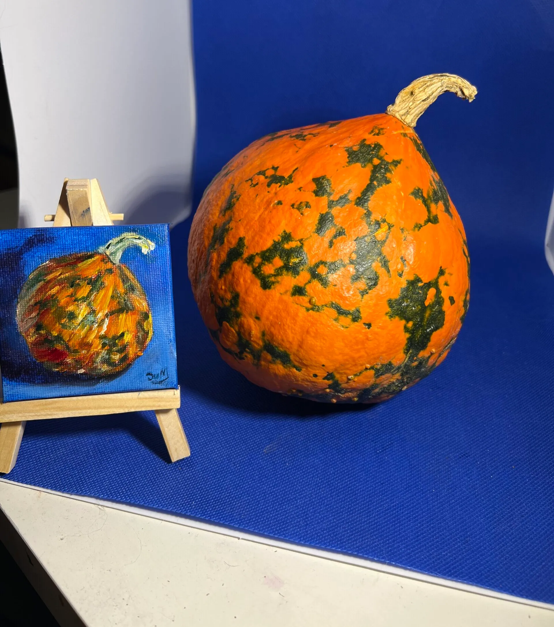 Gourd — original miniature oil painting on canvas